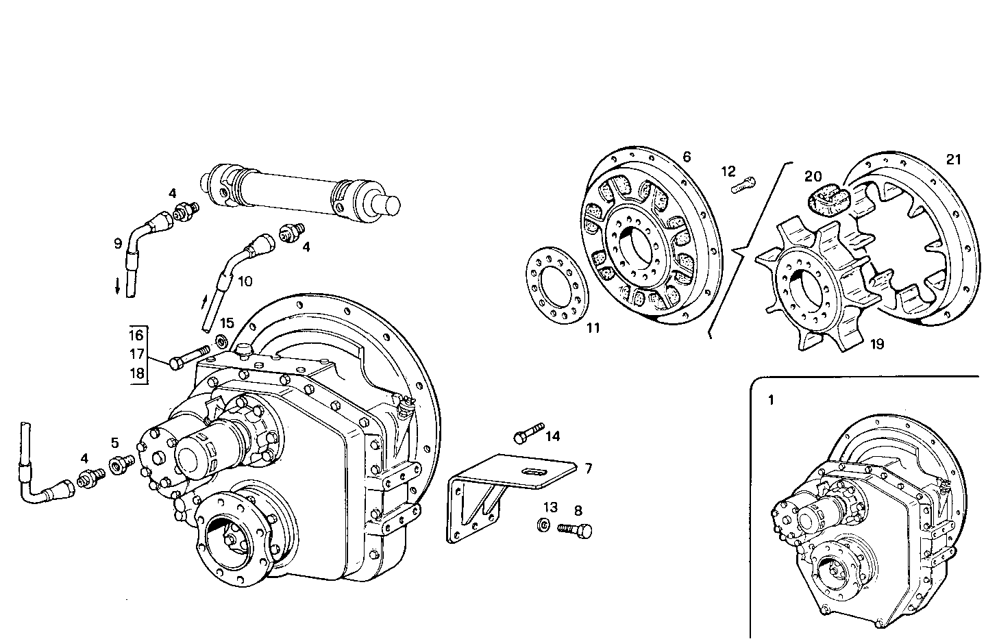 MARINE GEAR ZF-MPM IRM 320-A1 (ang. 7º) - 8210SRM36.10 8210SRM36 parts diagram