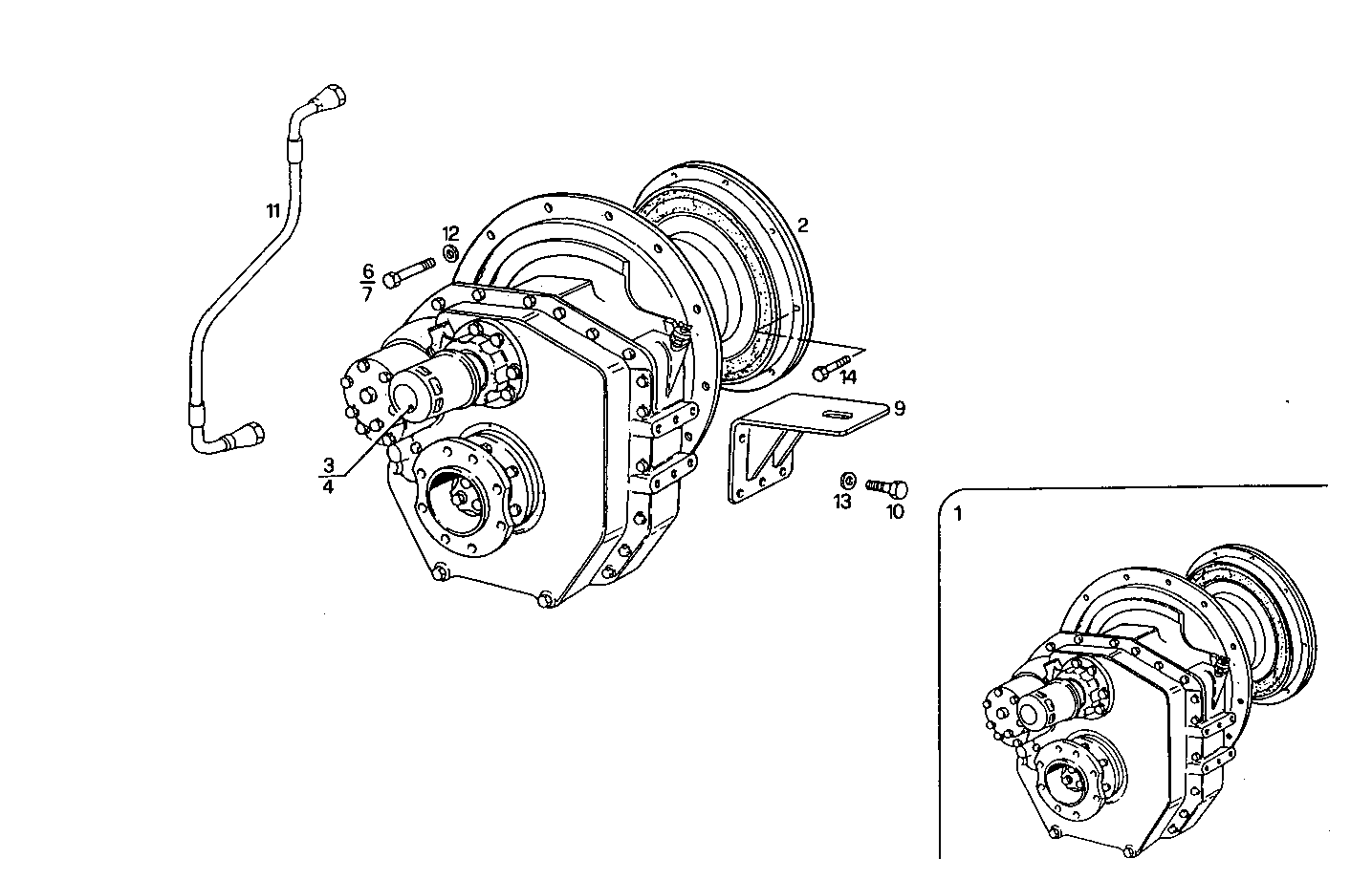MARINE GEAR ZF-MPM IRM 320-A1 (ang. 7º) - 8210SRM45.10 8210SRM45 parts diagram
