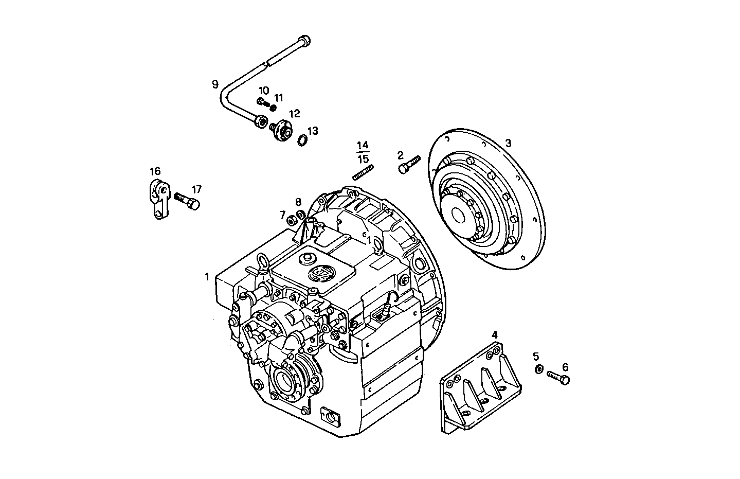 MARINE GEAR ZF-MPM BW 161 - 8281SRM50.12 8281SRM50 parts diagram