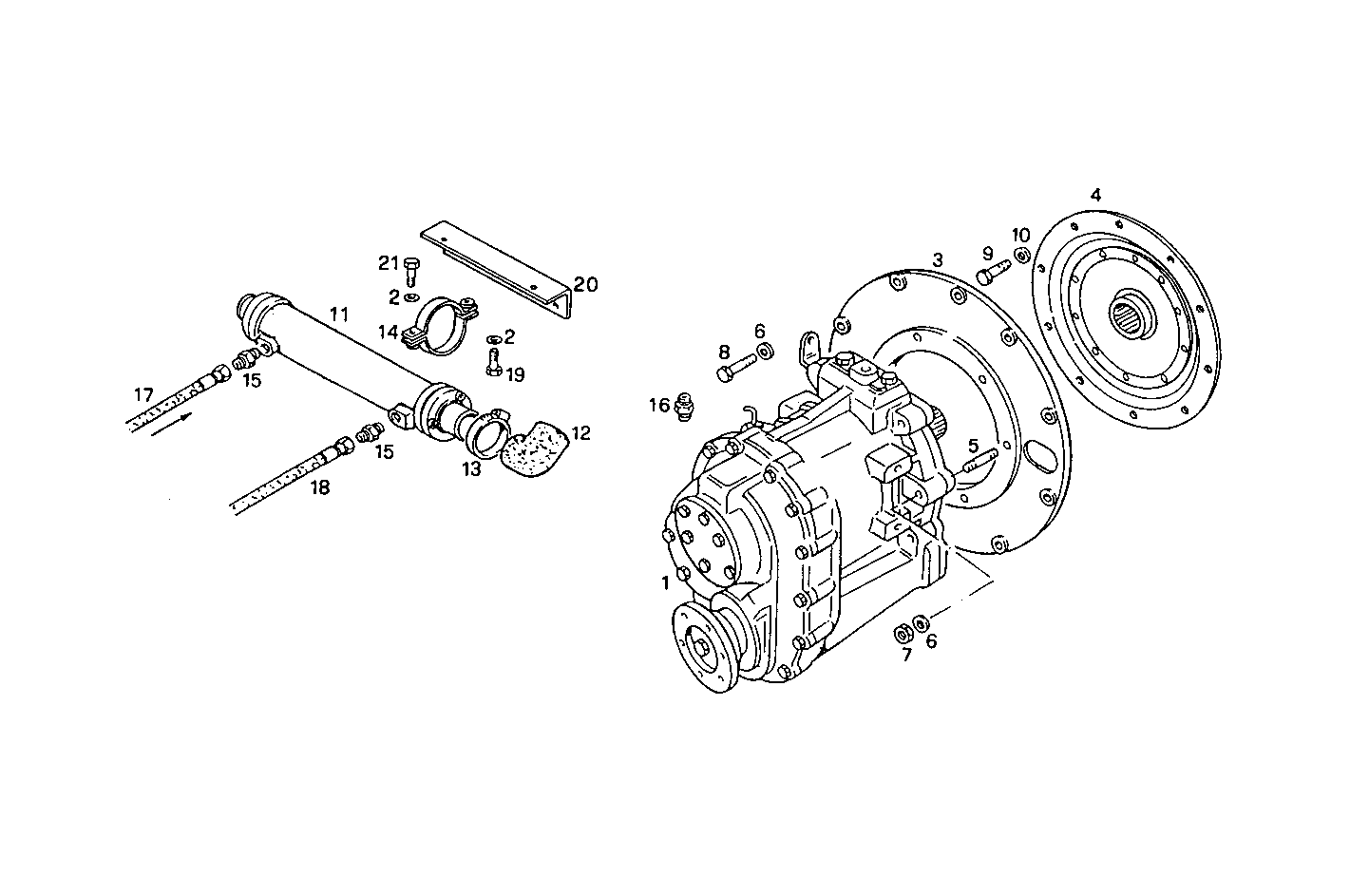 MARINE GEAR ZF-MPM IRM 50 PL2 - 8041M08.01 8041M08 parts diagram