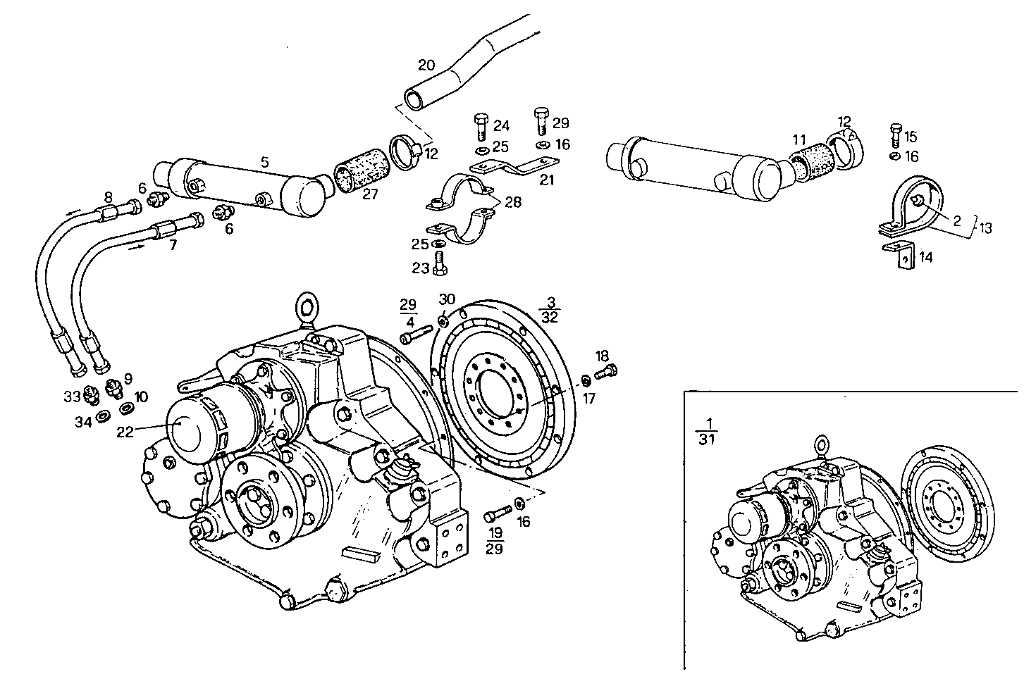 MARINE GEAR ZF-MPM IRM 301 PL2 - 8361SM21.00 8361SM21 parts diagram