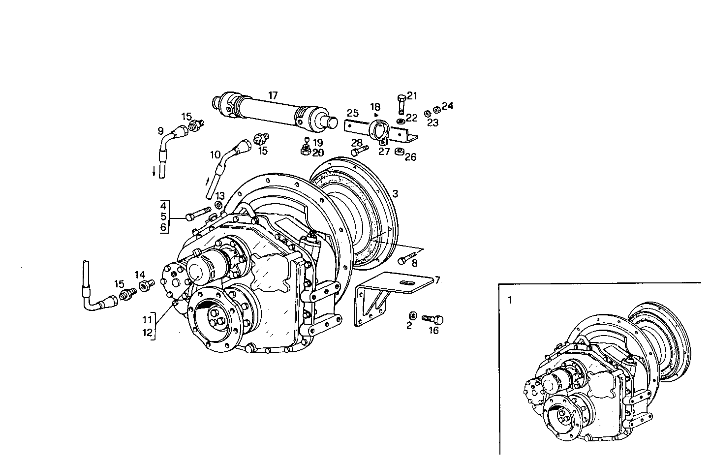 MARINE GEAR ZF-MPM IRM 320 PL-1 - 8210M22.30 8210M22 parts diagram