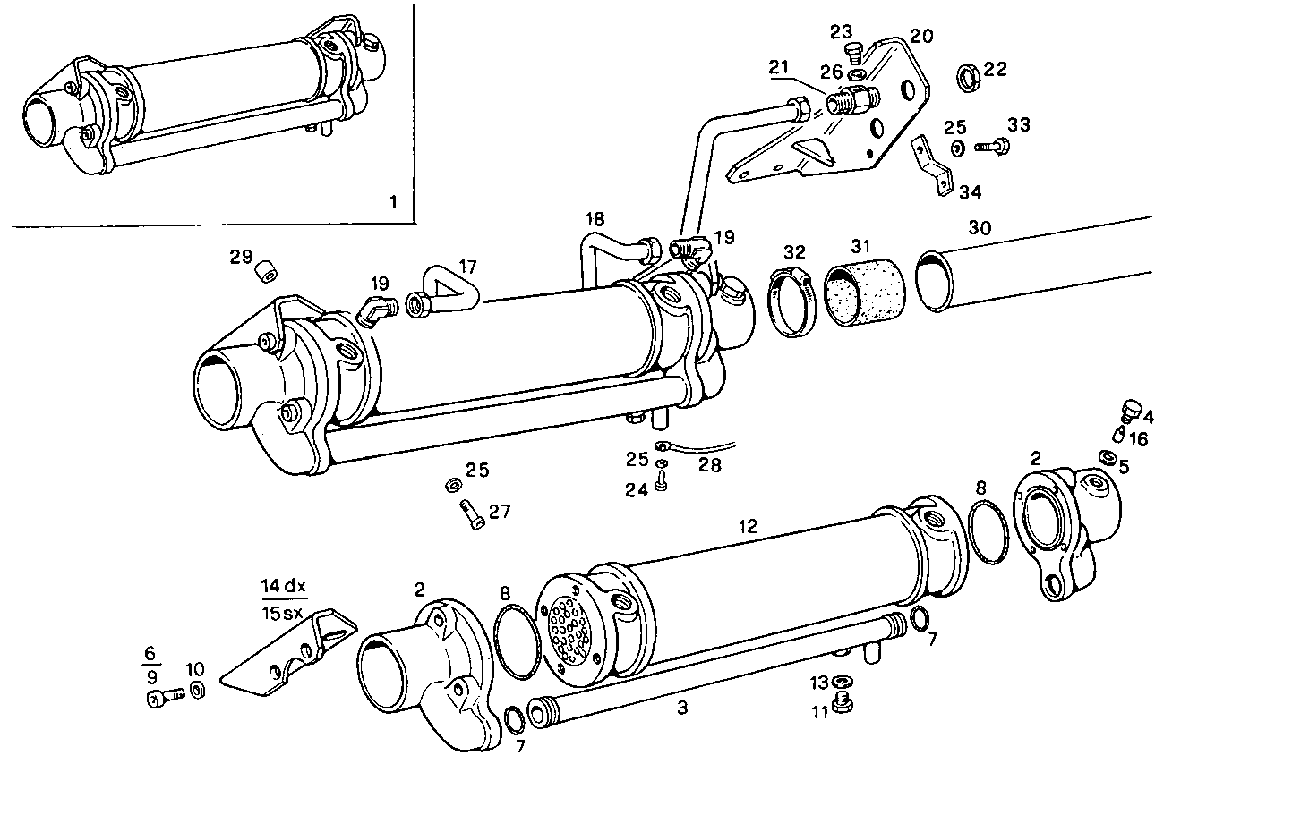 MARINE GEAR ZF-MPM IRM 320-1 - 8281M32.10 8281M32 parts diagram