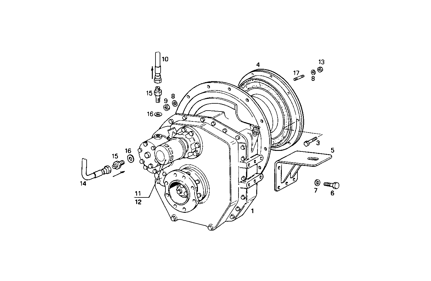 MARINE GEAR ZF-MPM IRM 320-1 - 8281M32.10 8281M32 parts diagram