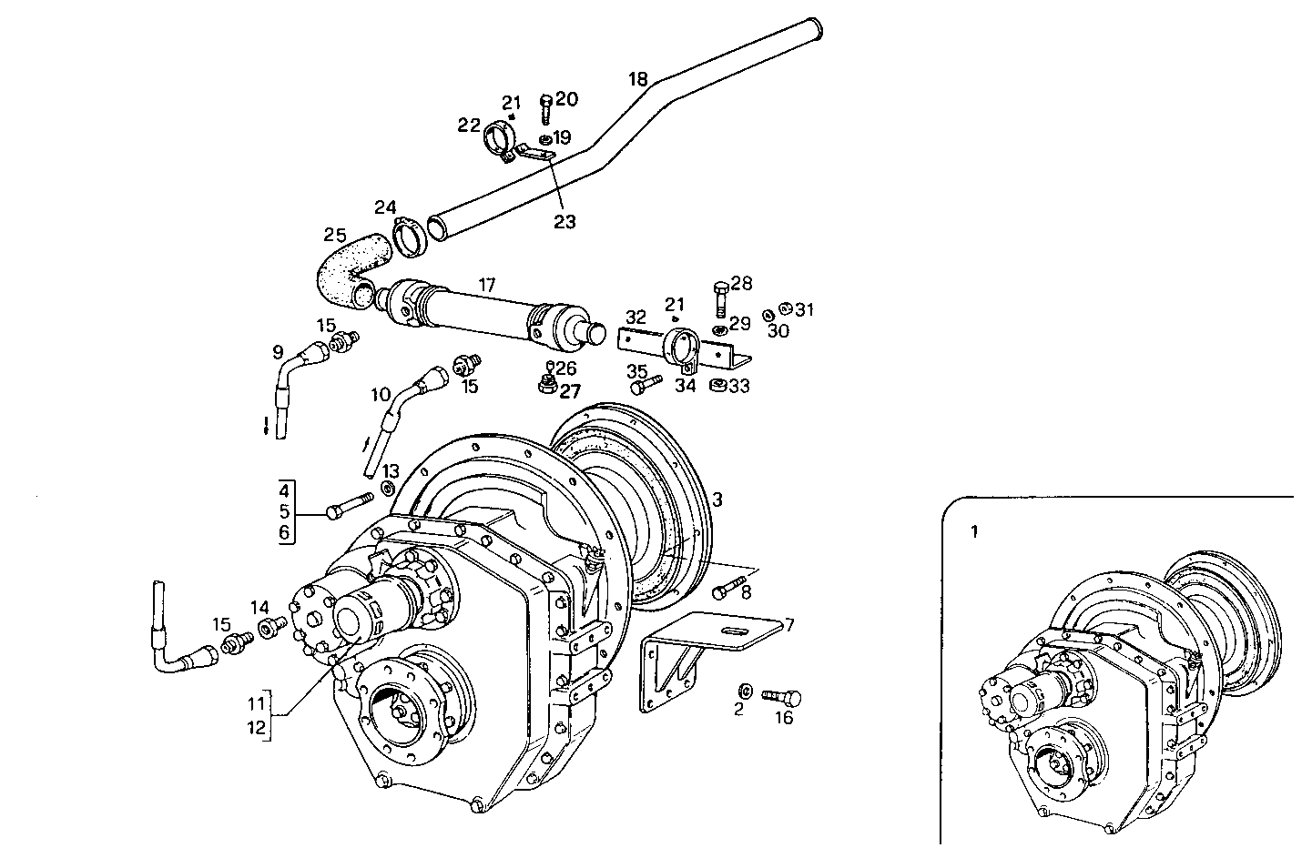 MARINE GEAR ZF-MPM IRM 320-1 - 8210M22.10 8210M22 parts diagram