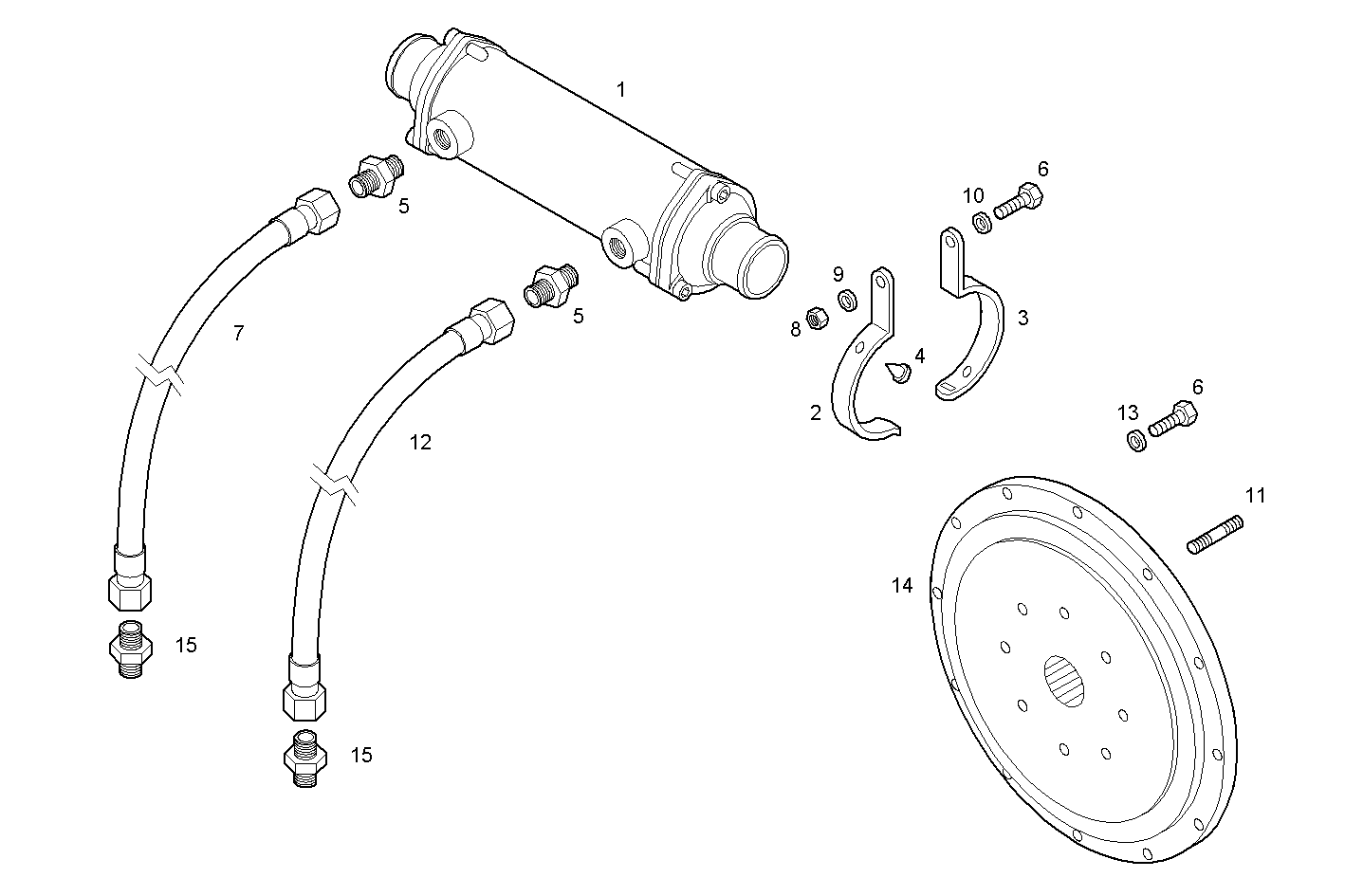 MARINE GEAR ZF- 220 - N67MNSM22.11 NEF 6 mechanic. parts diagram