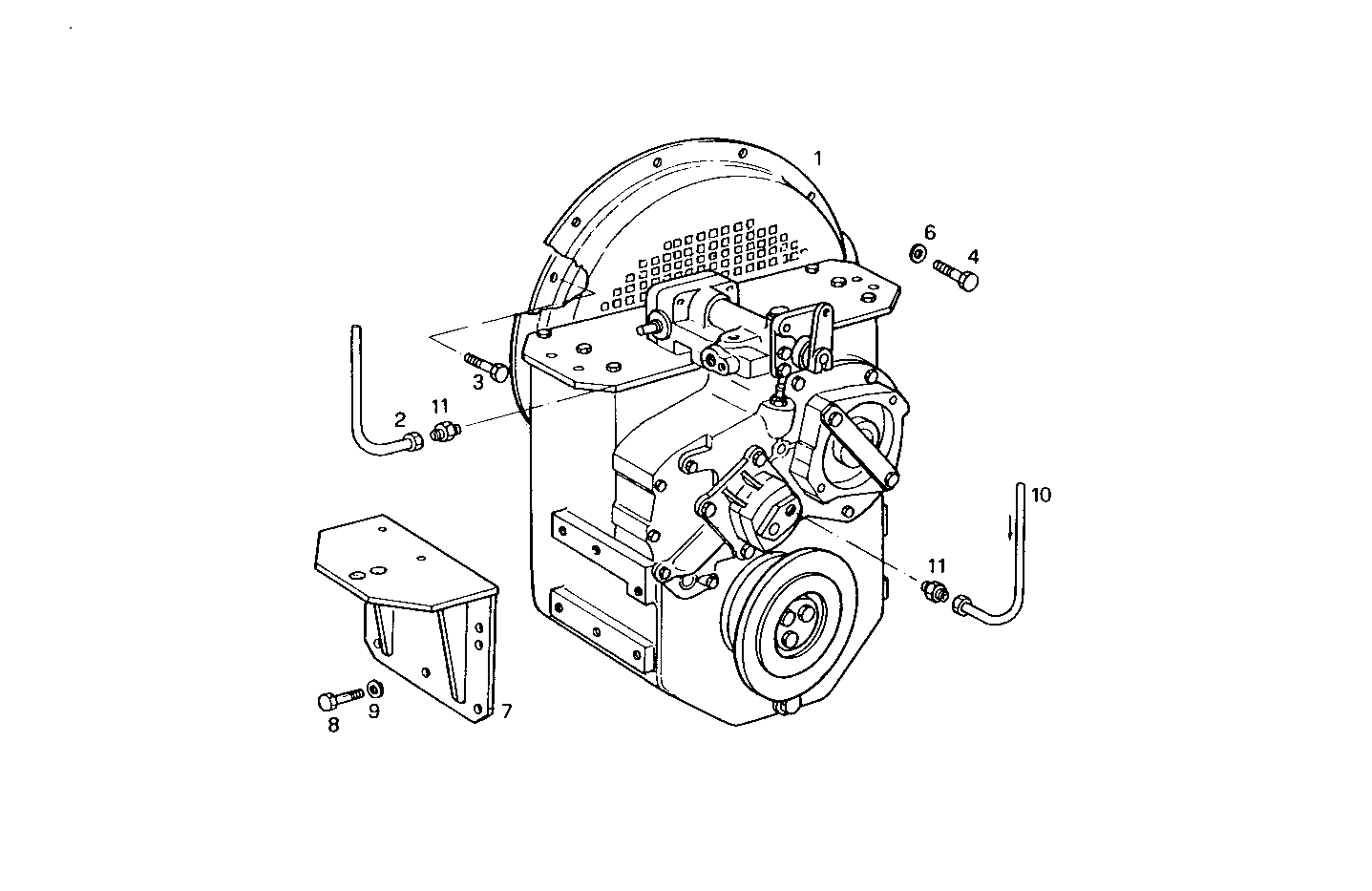 MARINE GEAR TWIN DISC MG 5111 - 8210SRM45.31 8210SRM45 parts diagram