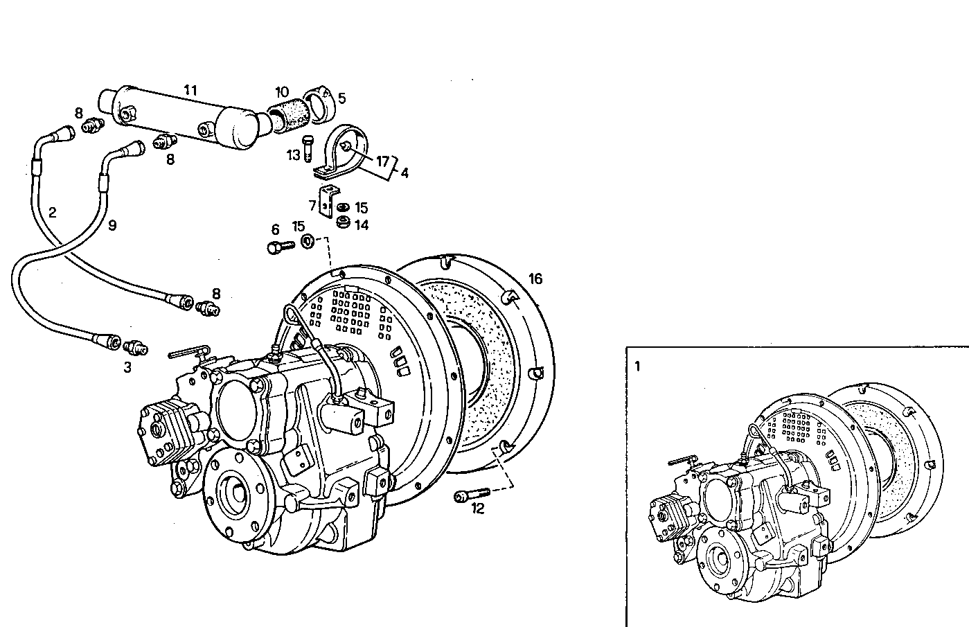MARINE GEAR TWIN DISC MG 5061 - 8361SM21.00 8361SM21 parts diagram