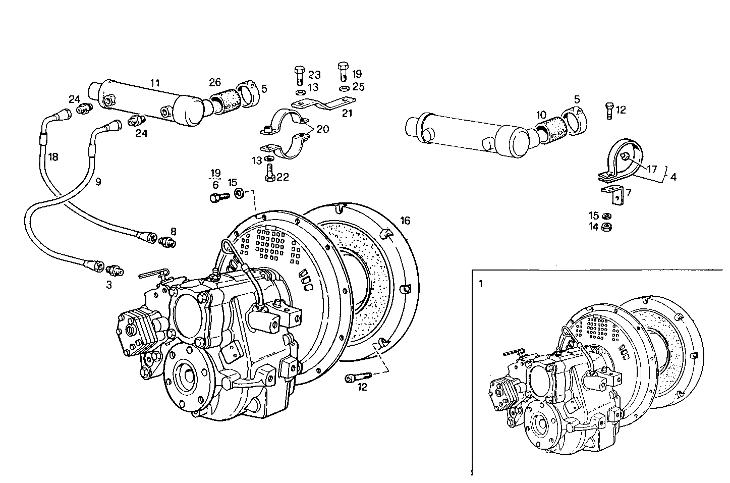 MARINE GEAR TWIN DISC MG 5061-A - 8361SRM38.11 8361SRM38 parts diagram