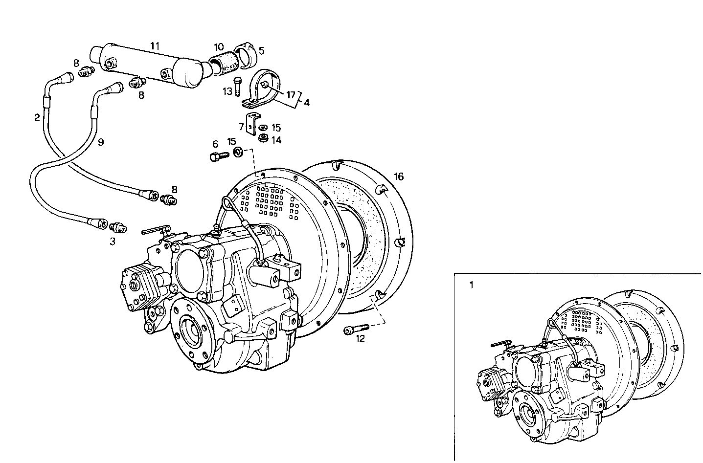MARINE GEAR TWIN DISC MG 5061-A - 8361SRM38.10 8361SRM38 parts diagram