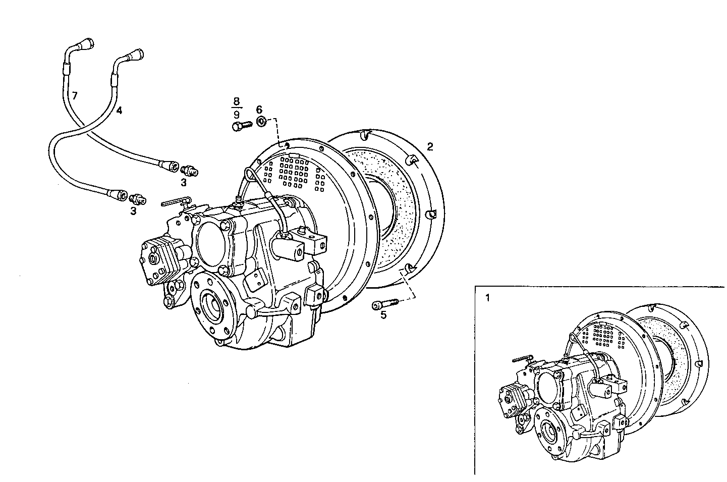 MARINE GEAR TWIN DISC MG 5061-A - 8361SRM40.01 8361SRM40 parts diagram