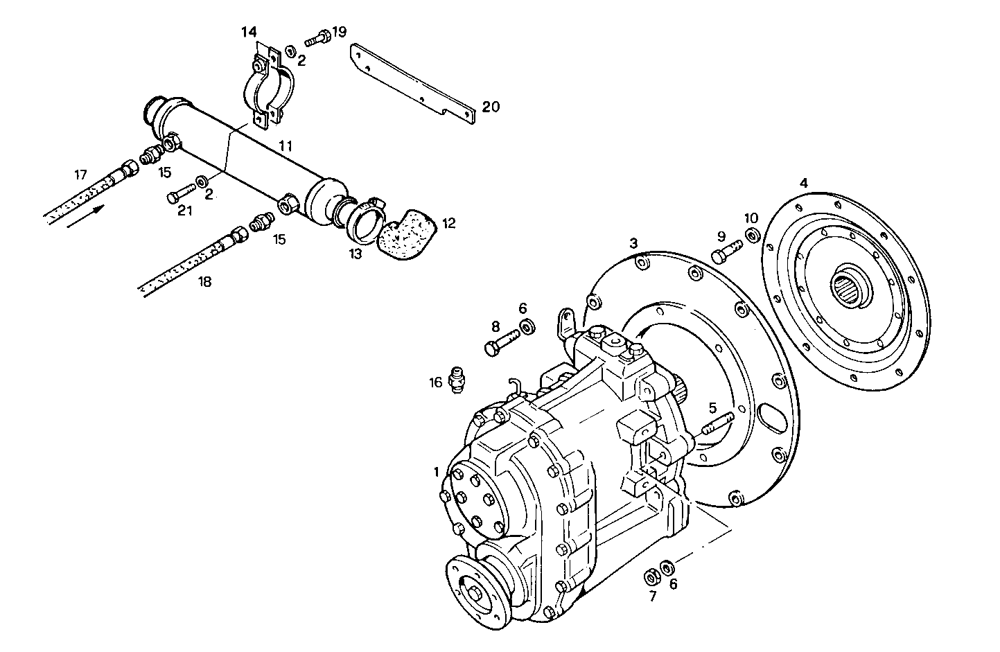MARINE GEAR ZF-MPM IRM 41 A2 - 8041M09.01 8041M09 parts diagram
