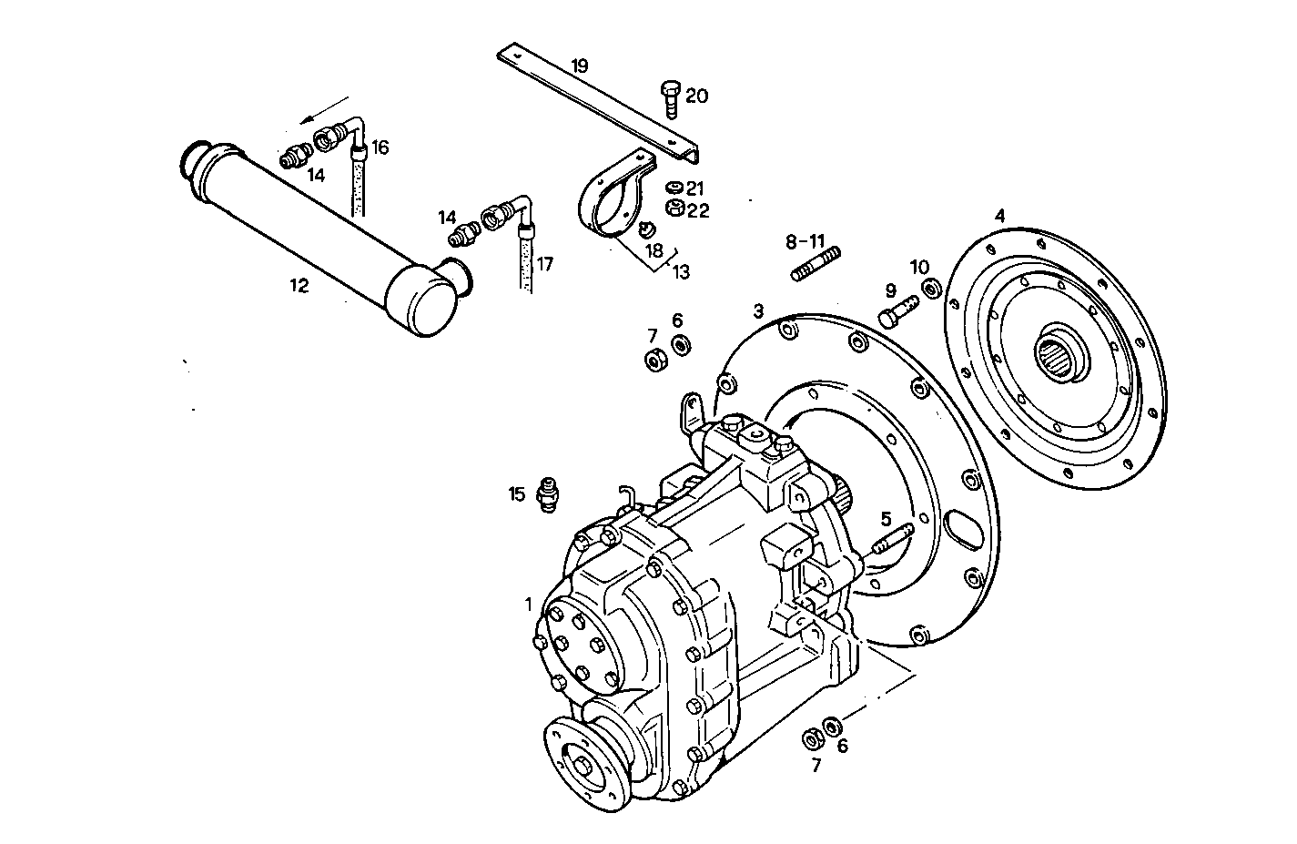 MARINE GEAR ZF-MPM IRM 41 A2 - 8041SRM15.10 8041SRM15 parts diagram