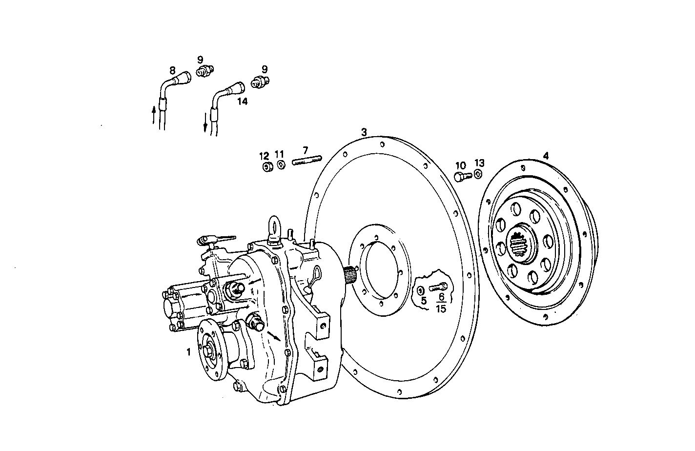 MARINE GEAR TECHNODRIVE TM 170 - 8060SRM25.11 8060SRM25 parts diagram