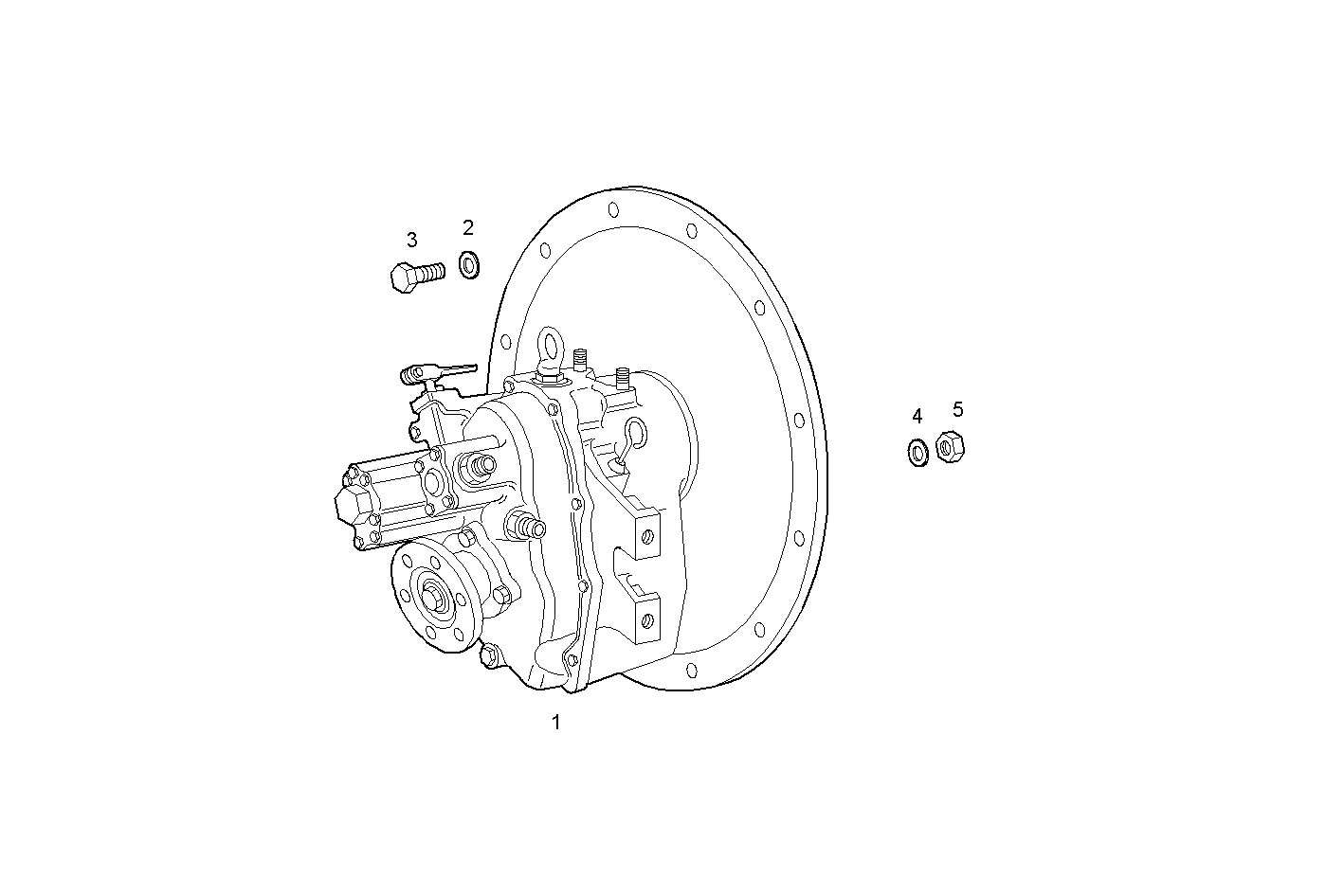 MARINE GEAR - N40ENTM25.10 NEF 4 electron. parts diagram
