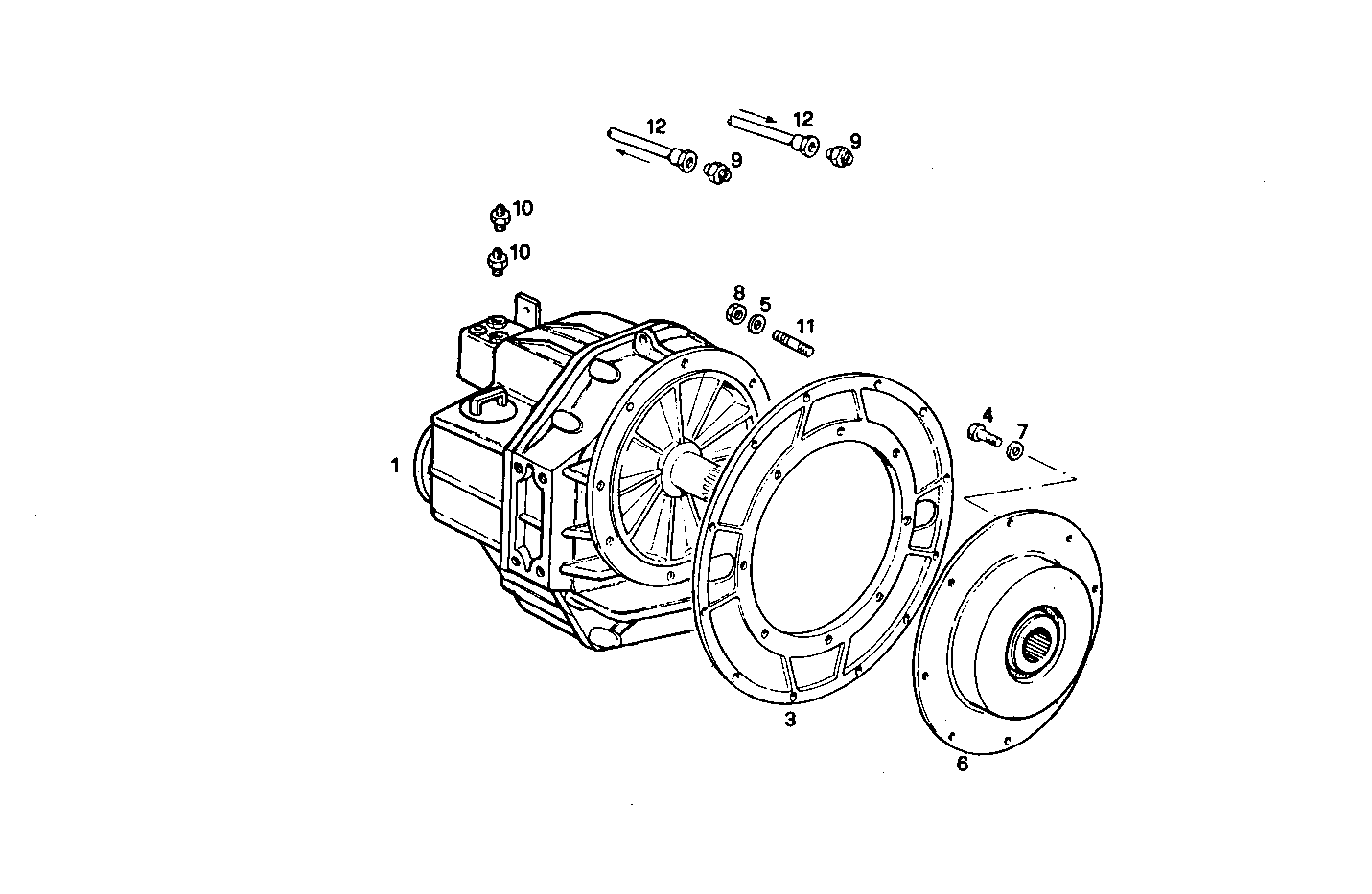MARINE GEAR HURTH HSW 800 A2 - 8061SRM33.10 8061SRM33 parts diagram