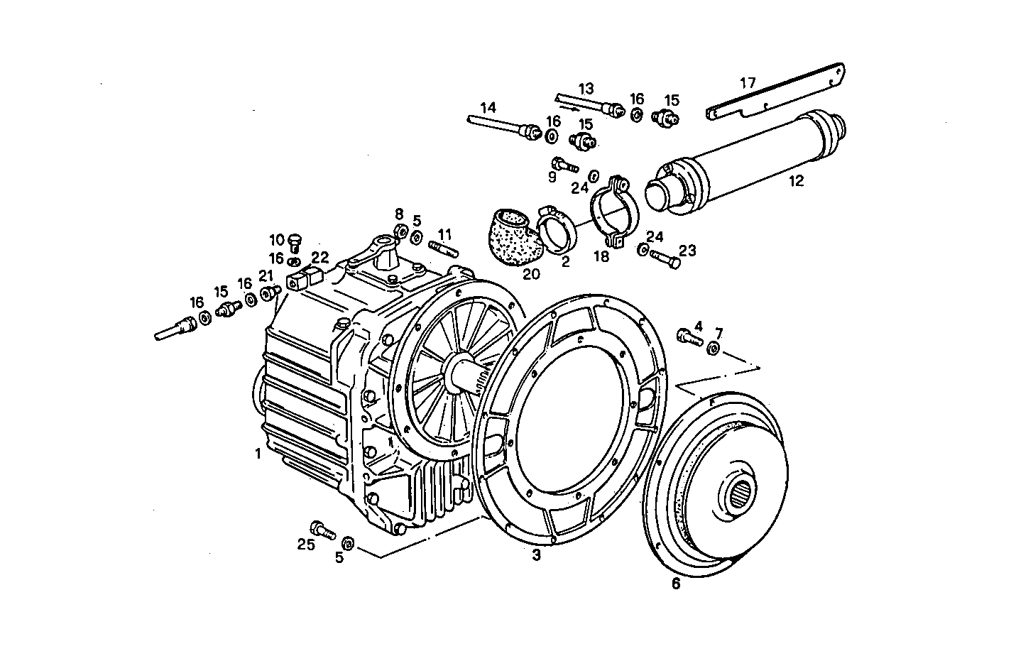 MARINE GEAR HURTH HSW 630 A - 8041M09.01 8041M09 parts diagram