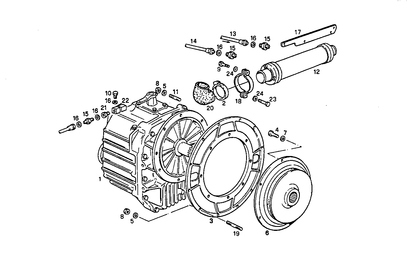 MARINE GEAR HURTH HSW 630 A - 8061M14.02 8061M14 parts diagram
