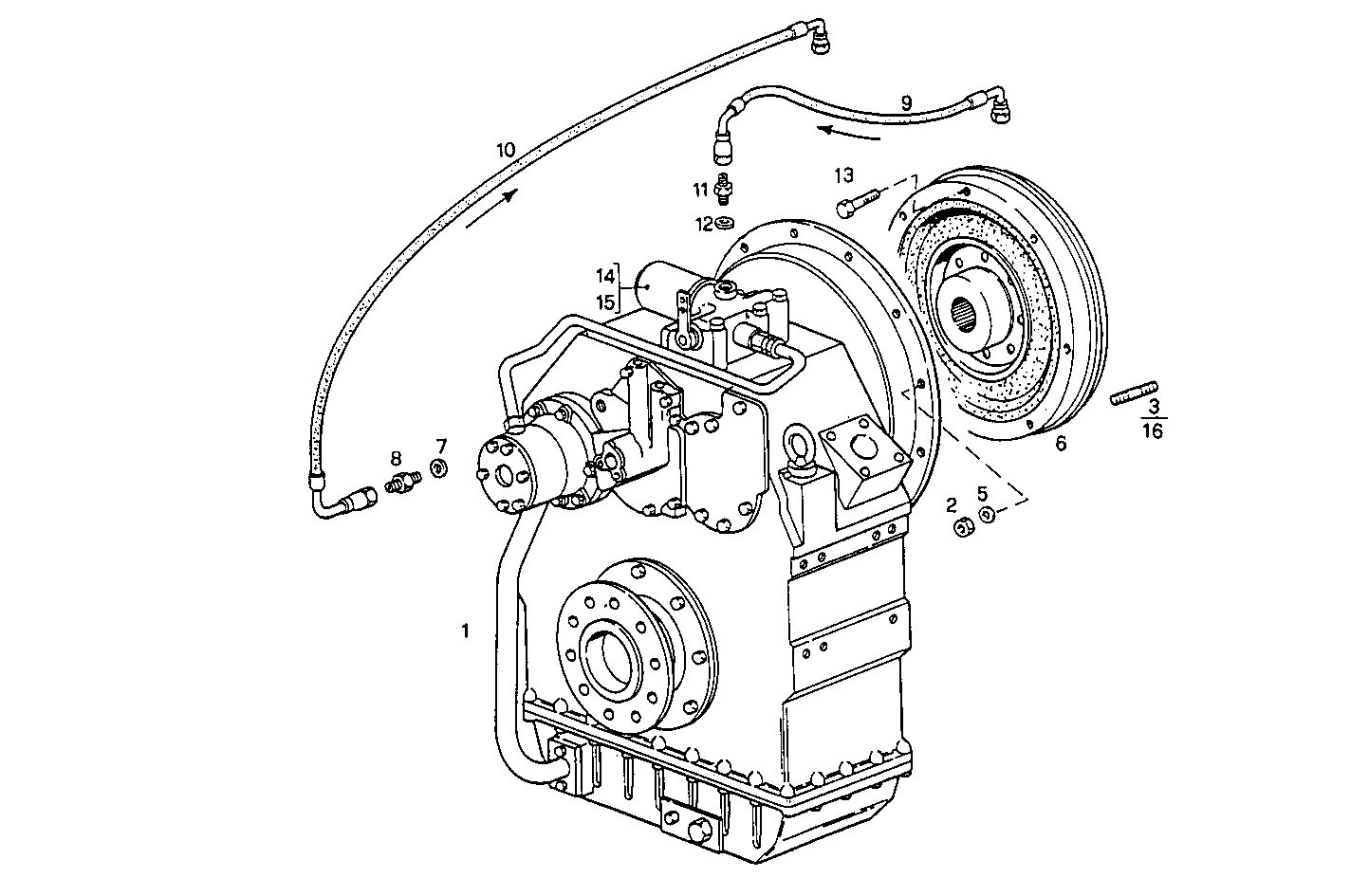 MARINE GEAR ZF-MPM IRM 350 - 8281SRM50.12 8281SRM50 parts diagram
