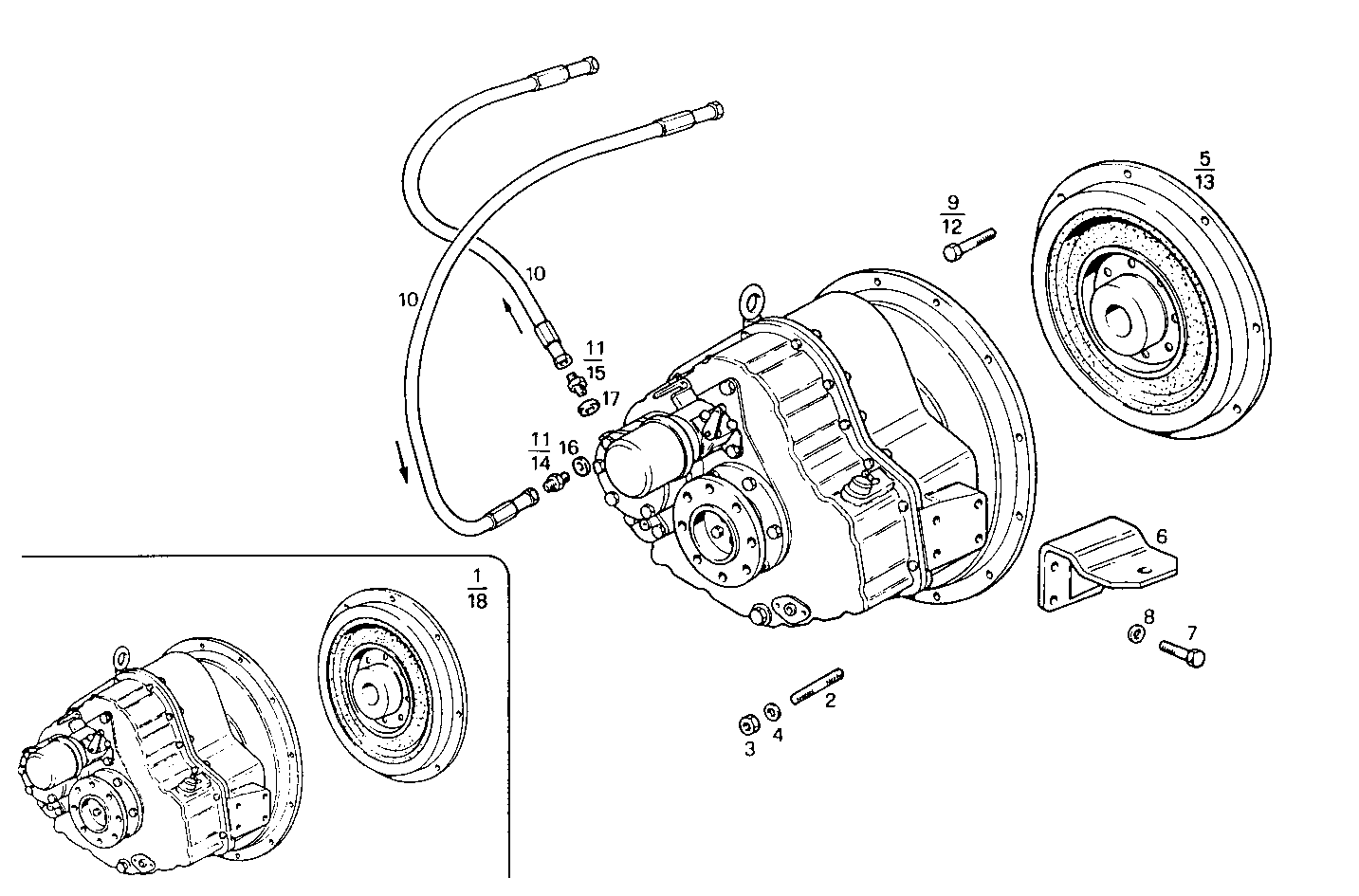 MARINE GEAR ZF-MPM IRM 310 A - 8460SRM50.10 8460SRM50 parts diagram