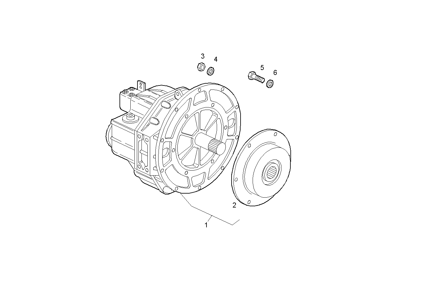 MARINE GEAR - N40ENTM25.10 NEF 4 electron. parts diagram