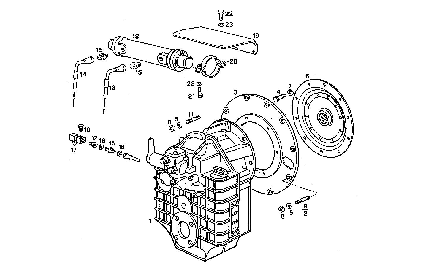 MARINE GEAR HURTH HSW 630 V - 8061SRM27.10 8061SRM27 parts diagram