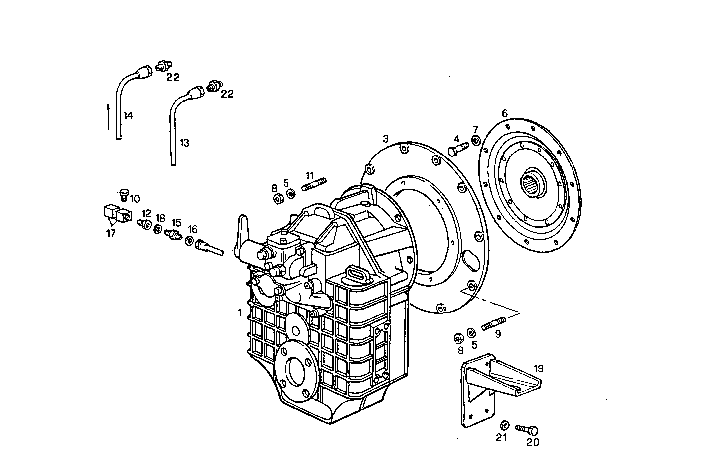 MARINE GEAR HURTH HSW 630 V - 8061SRM25.10 8061SRM25 parts diagram