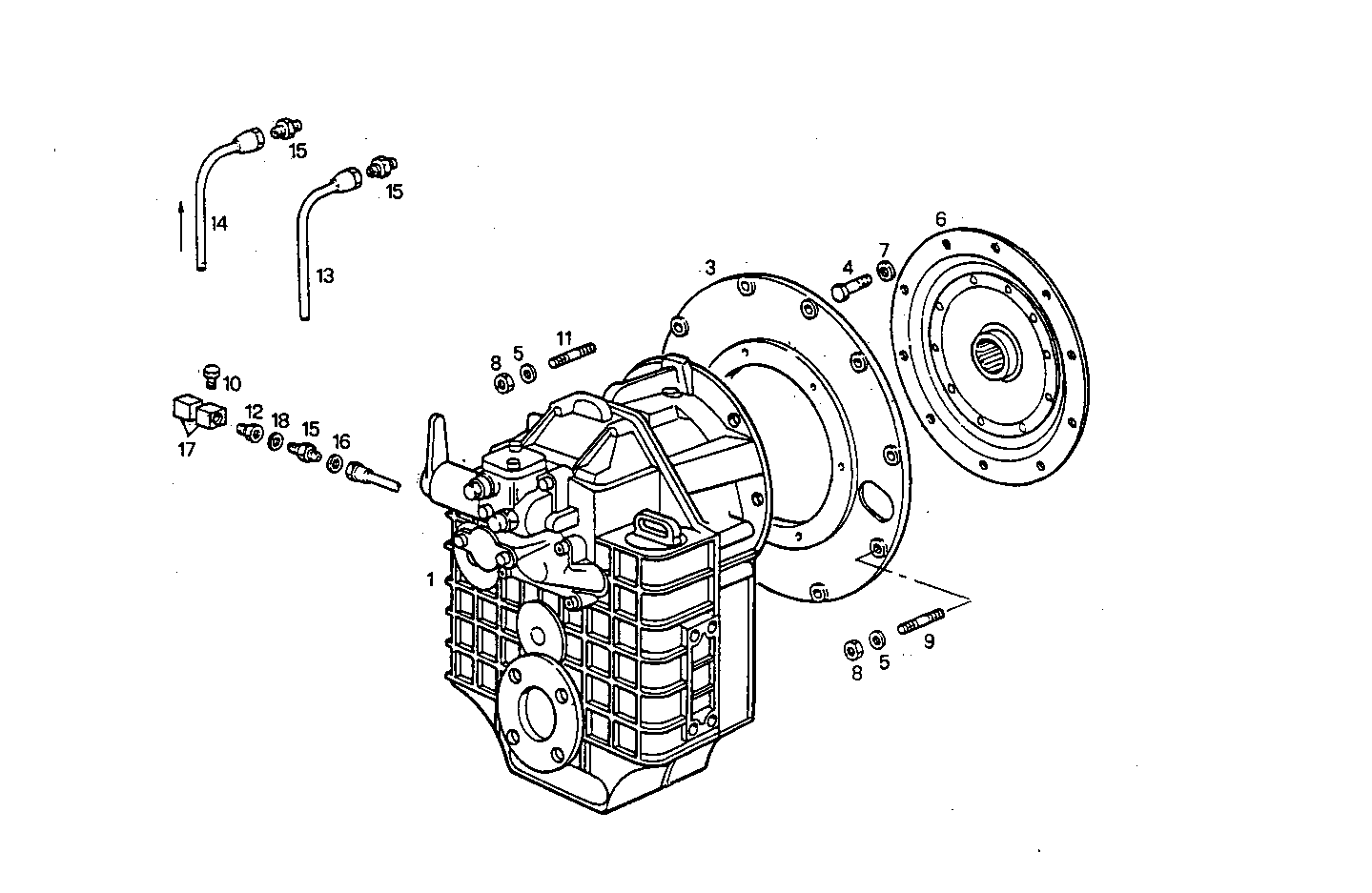 MARINE GEAR HURTH HSW 630 V - 8061SRM25.10 8061SRM25 parts diagram