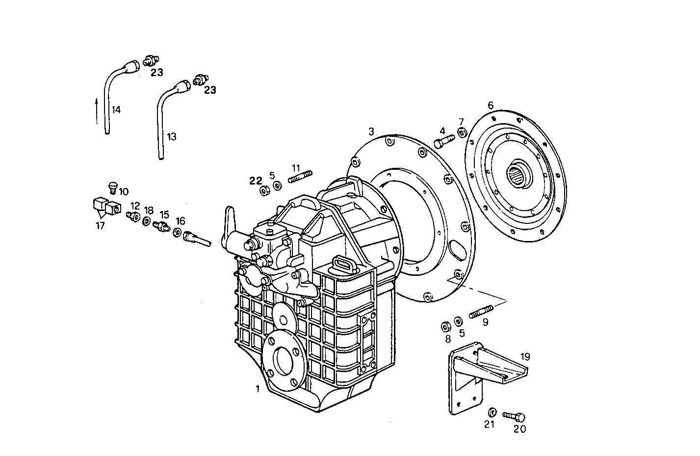 MARINE GEAR HURTH HSW 630 V - 8061SRM25.12 8061SRM25 parts diagram