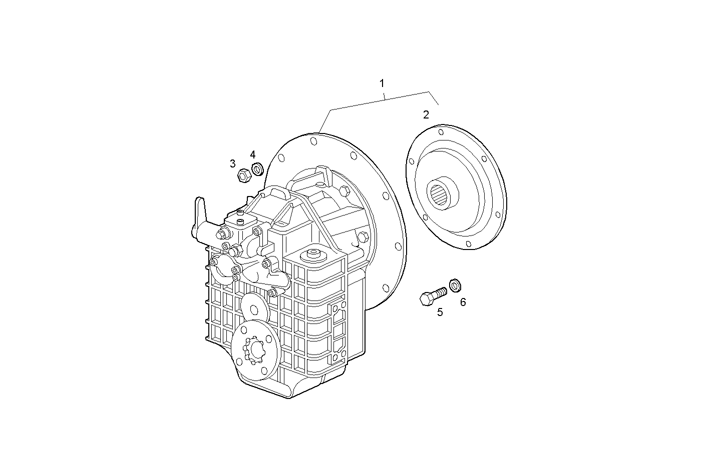MARINE GEAR - N40ENTM25.10 NEF 4 electron. parts diagram