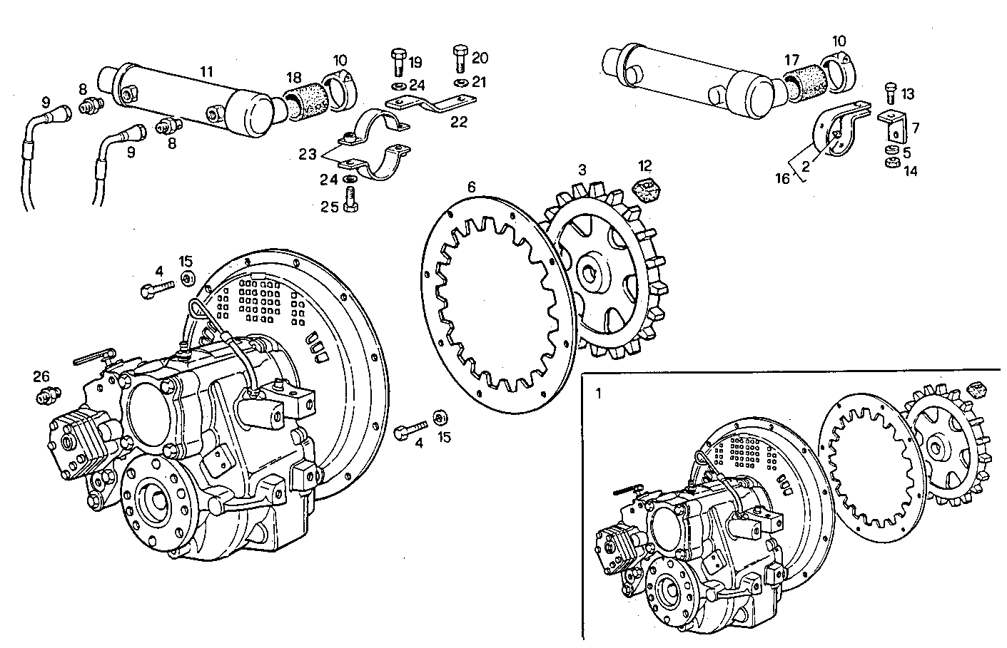 MARINE GEAR TWIN DISC MG 5050 - 8361SM21.00 8361SM21 parts diagram