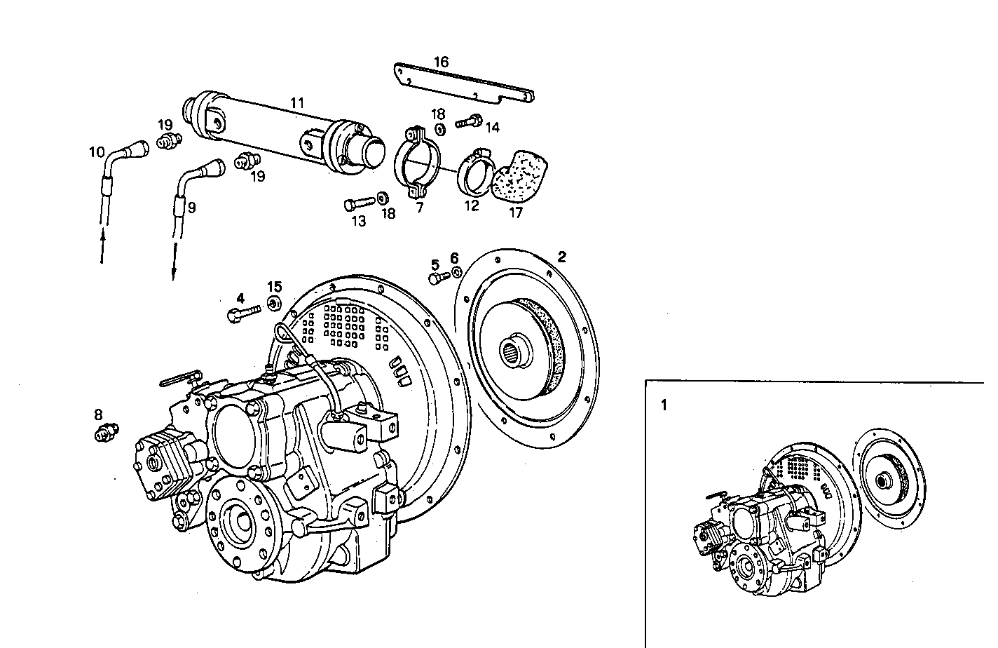 MARINE GEAR TWIN DISC MG 5050 - 8061M12.02 8061M12 parts diagram