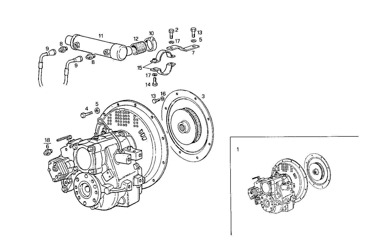 MARINE GEAR TWIN DISC MG 5050 - 8361SM21.00 8361SM21 parts diagram