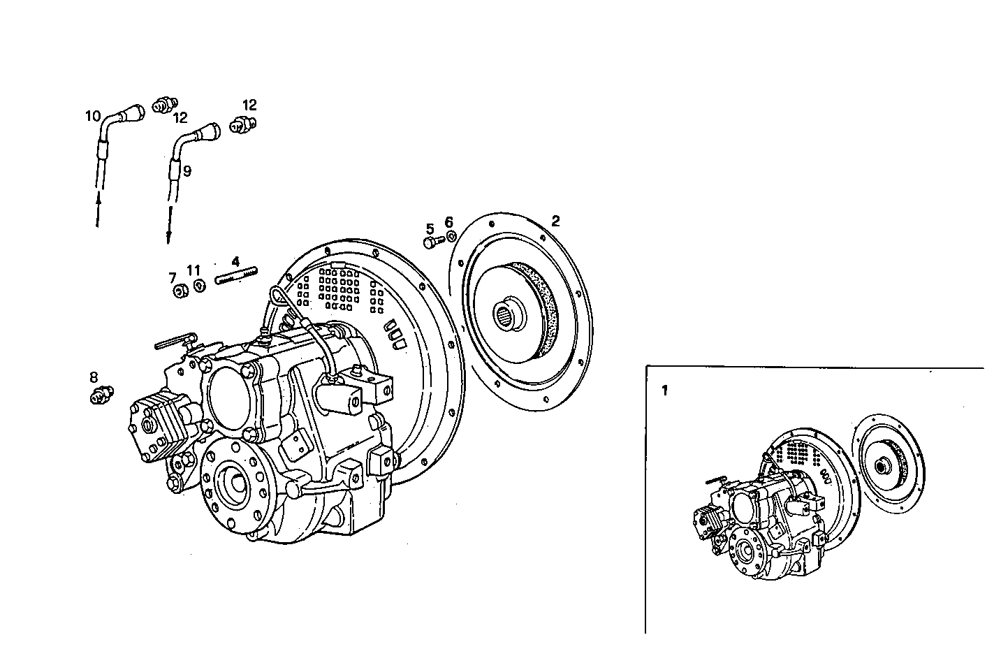MARINE GEAR TWIN DISC MG 5050 - 8061SM16.11 8061SM16 parts diagram
