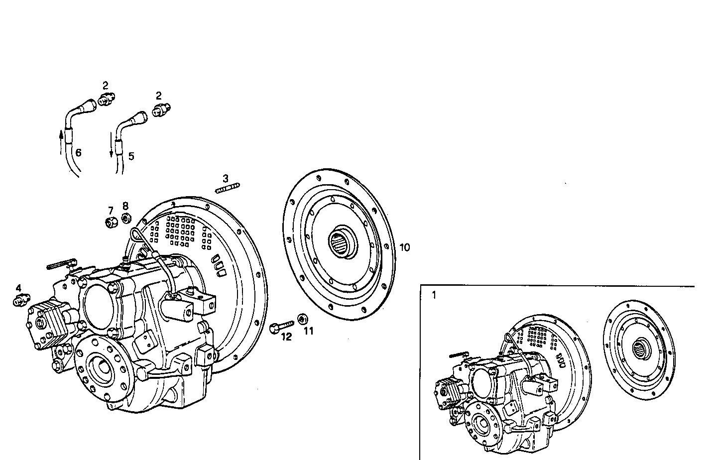 MARINE GEAR TWIN DISC MG 5050 A - 8061SRM30.10 8061SRM30 parts diagram