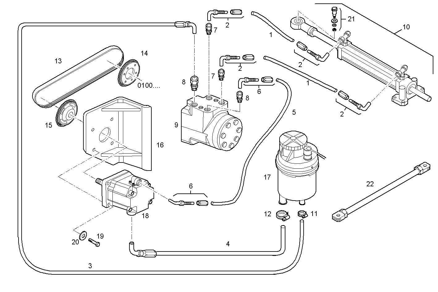 Twin-engine - N60ENTM40.10 NEF 6 electron. parts diagram