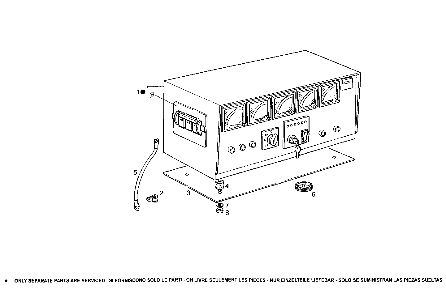 70KVA 380V 50Hz - GE7450Si15.05A905 GE7450Si15 parts diagram