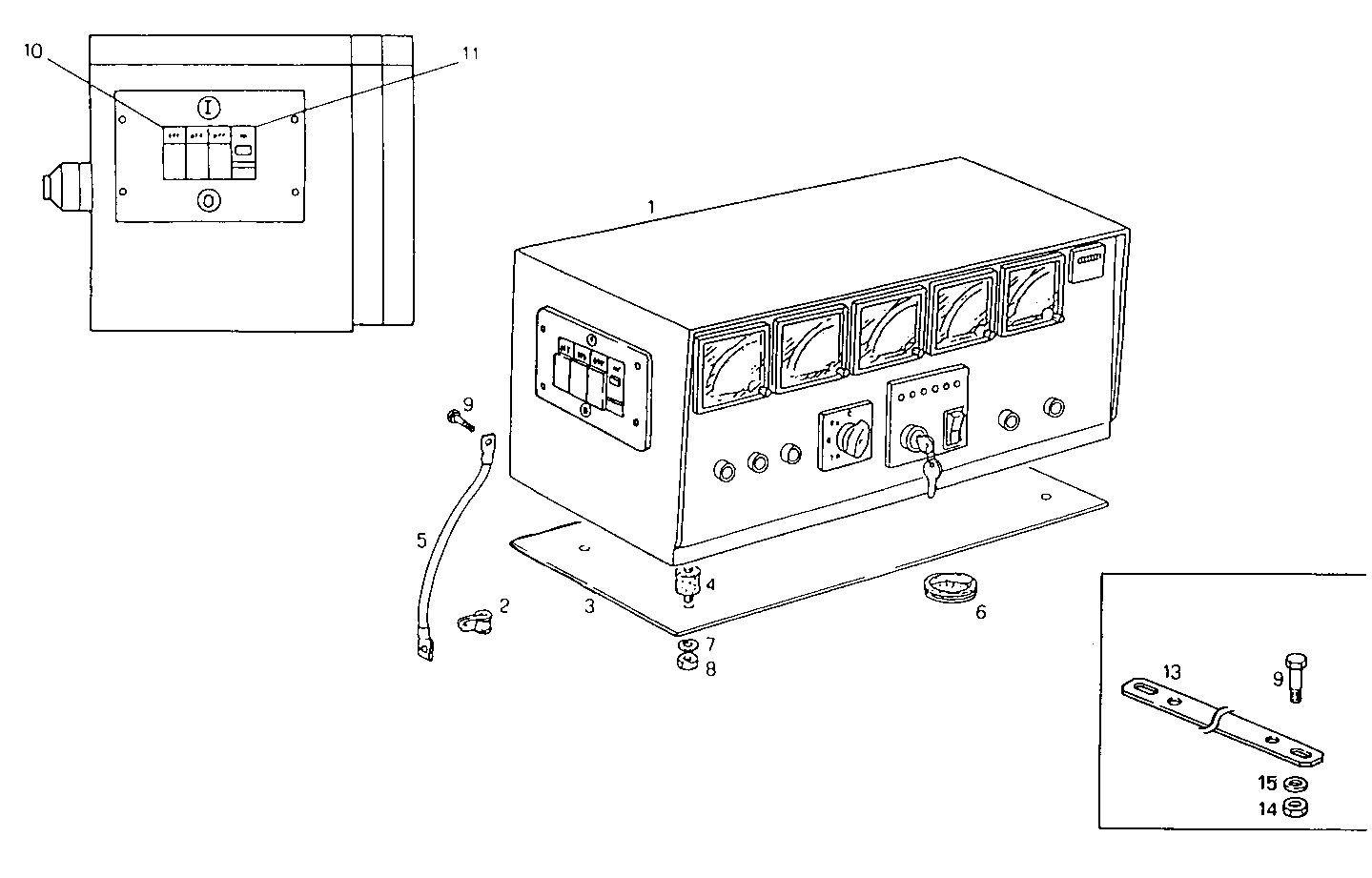 MANUAL CONTROL BOARD FOR ELECT. MACHINE - 8031i06.05 8031i06 parts diagram