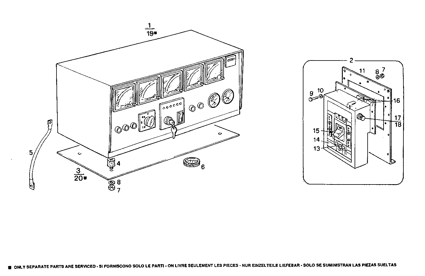 250-265KVA 380V 50-60HZ - GE8210SRi25.00A955 GE8210SRI25 parts diagram
