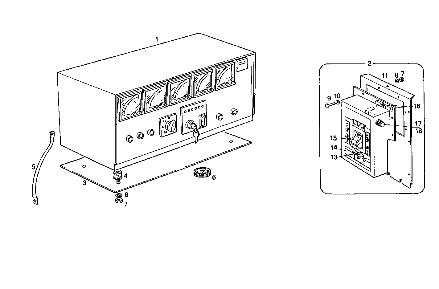 MANUAL CONTROL BOARD FOR ELECT. MACHINE - GE8361SRi26.07R970 GE8361SRi26 parts diagram