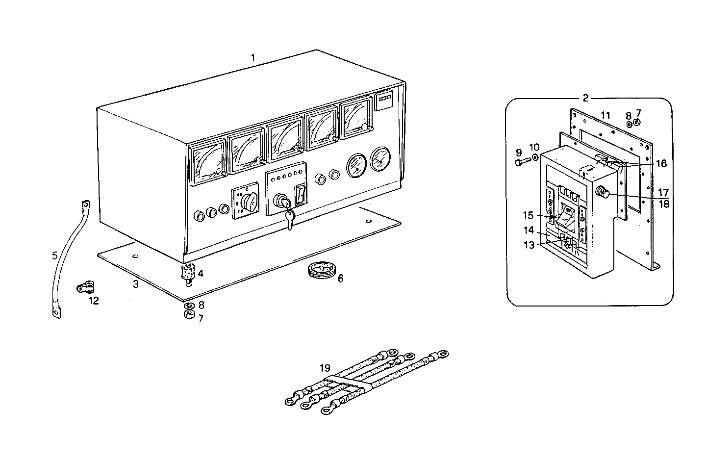 MANUAL CONTROL BOARD FOR ELECT. MACHINE - GE8210SRI25.01R970 GE8210SRI25 parts diagram