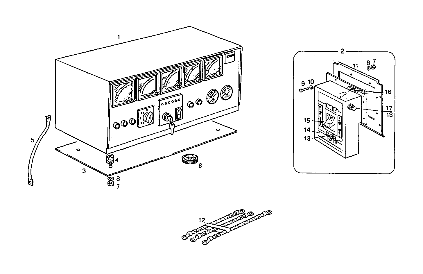 120KVA 220V 60Hz - GE8061Si16.05A956 GE8061Si16 parts diagram