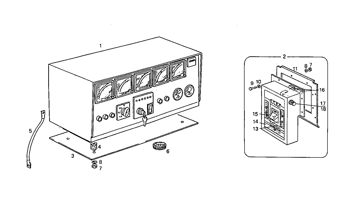 130-145KVA 380V 50-60Hz - GE8061SRi25.06A955 GE8061SRi25 parts diagram