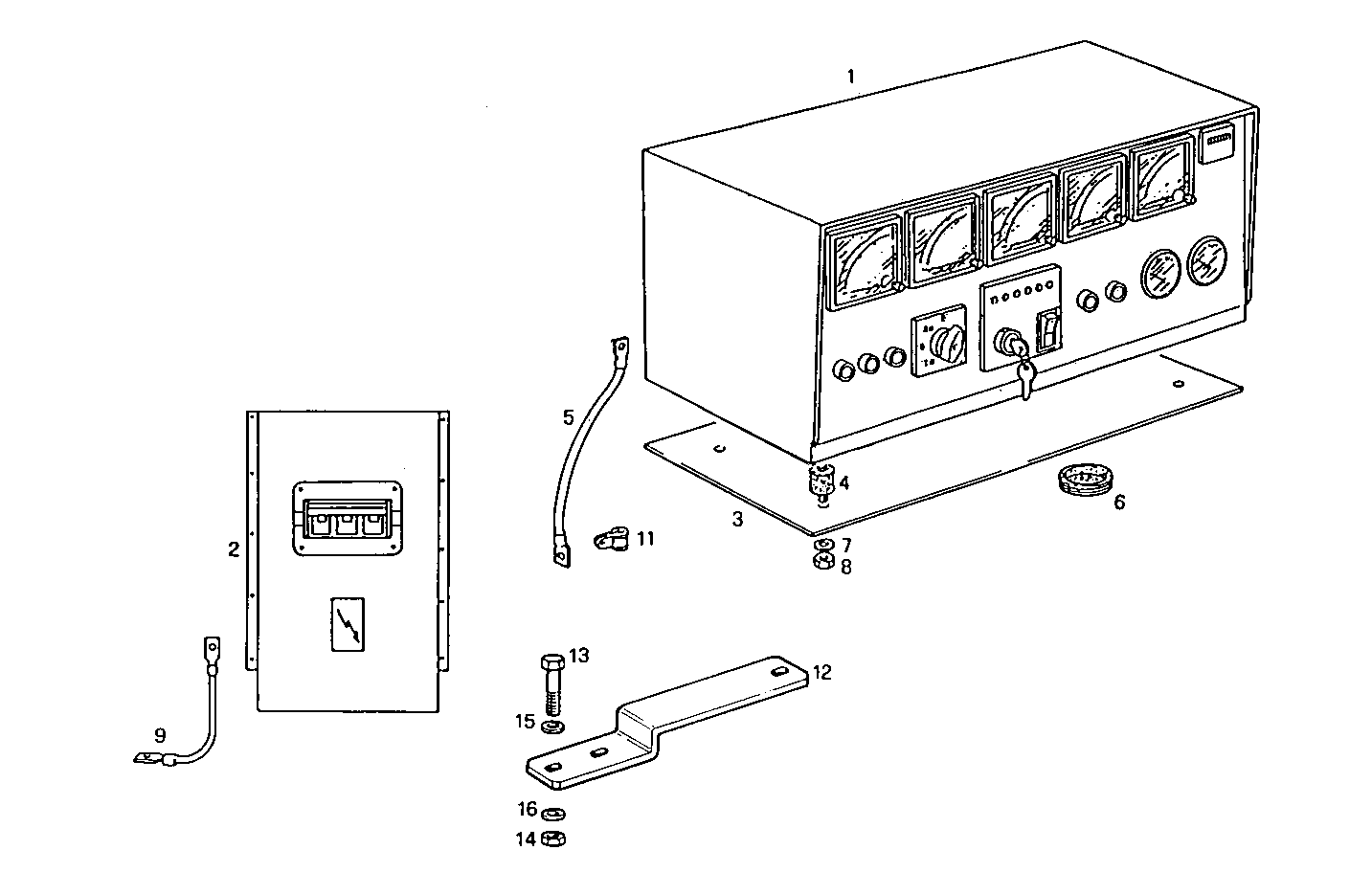 MANUAL CONTROL BOARD FOR ELECT. MACHINE - 8210SRi28.00 8210SRi28 parts diagram