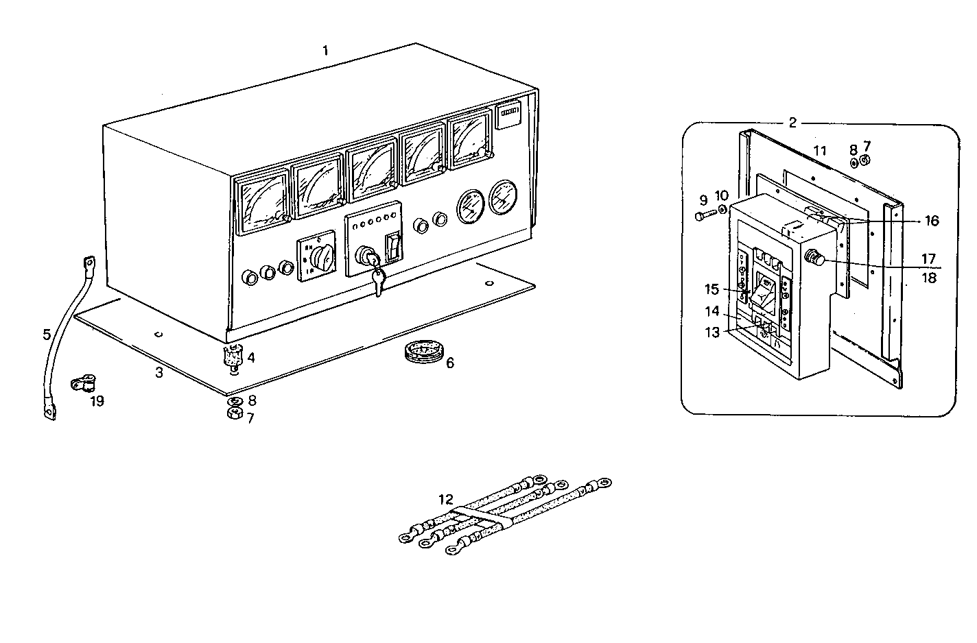 MANUAL CONTROL BOARD FOR ELECT. MACHINE - 8210SRi25.01 8210SRi25 parts diagram