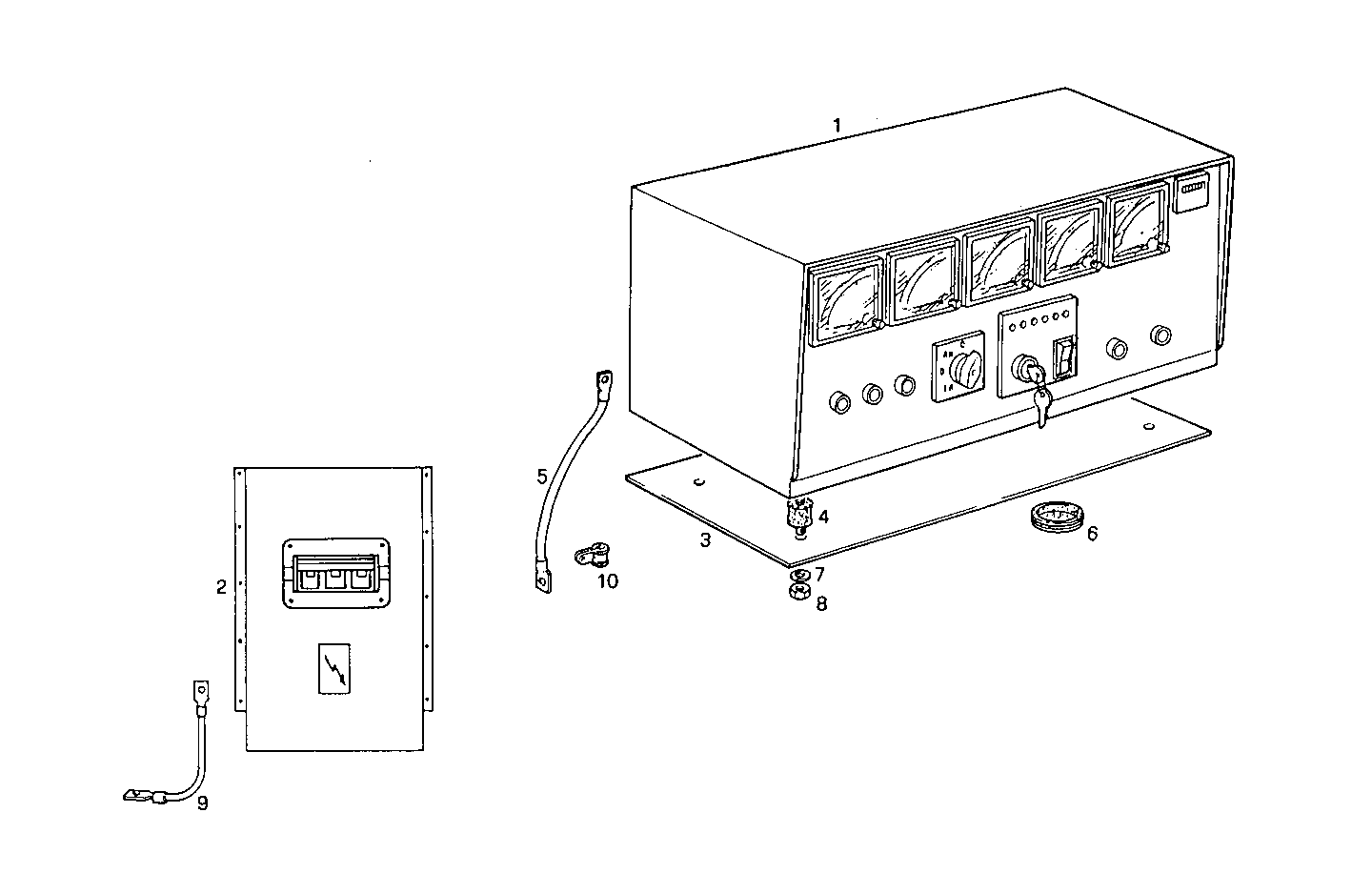 MANUAL CONTROL BOARD FOR ELECT. MACHINE - 8210SRi27.01 8210SRi27 parts diagram