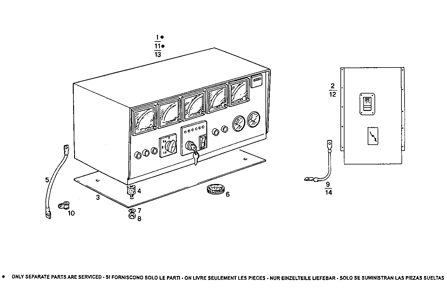MANUAL CONTROL BOARD FOR ELECT. MACHINE - 8281SRi27.00 8281SRi27 parts diagram