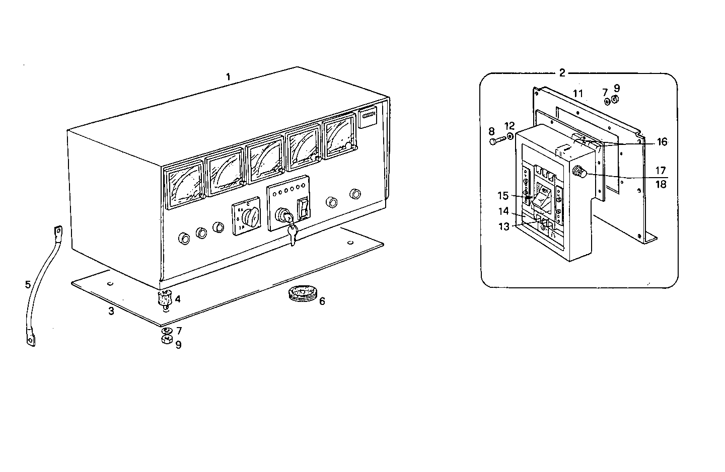 MANUAL CONTROL BOARD FOR ELECT. MACHINE - GE8210SRi27.01R970 GE8210SRi27 parts diagram