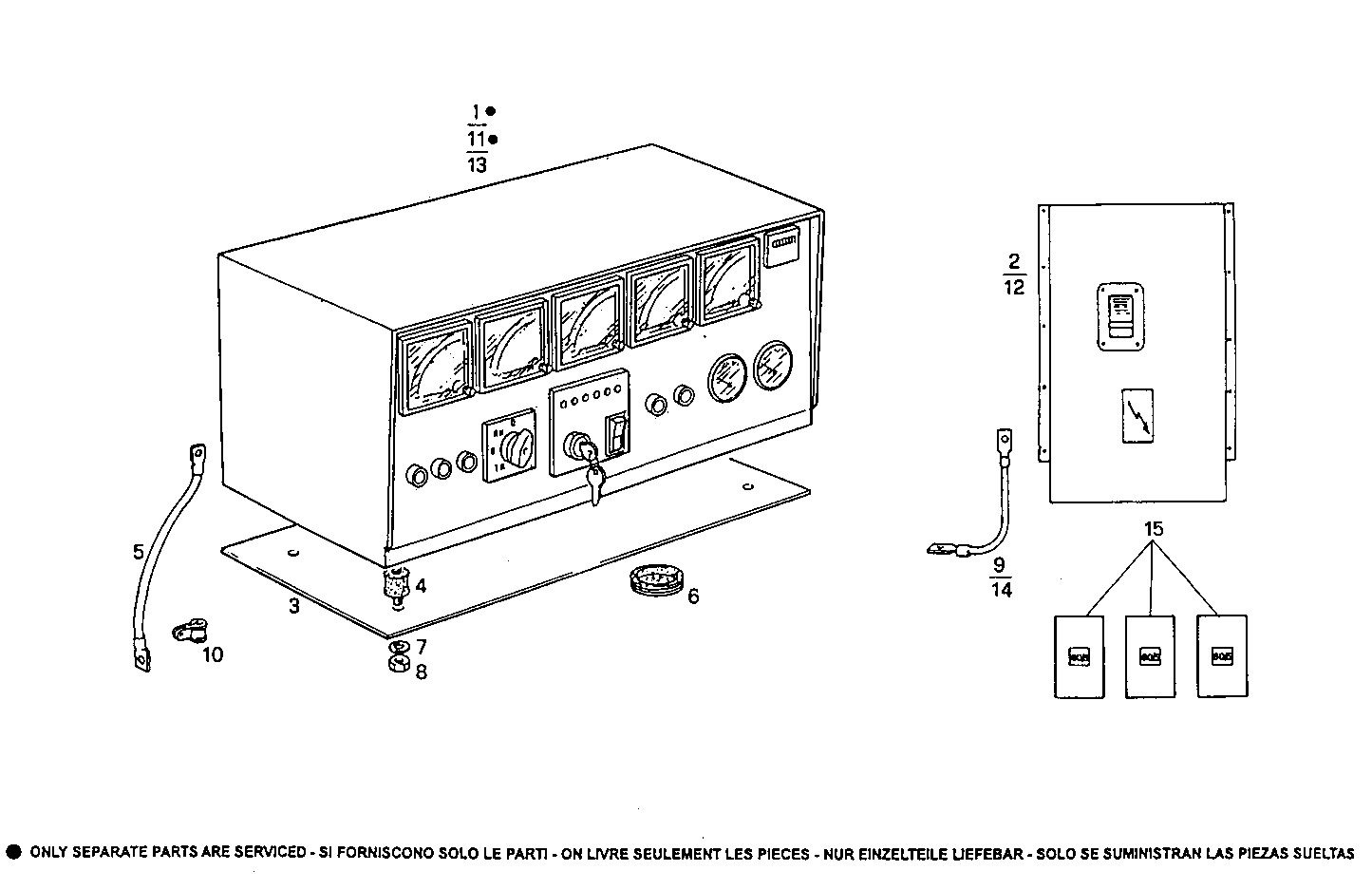 MANUAL CONTROL BOARD FOR ELECT. MACHINE - GE8281SRi27.00R970 GE8281SRi27 parts diagram