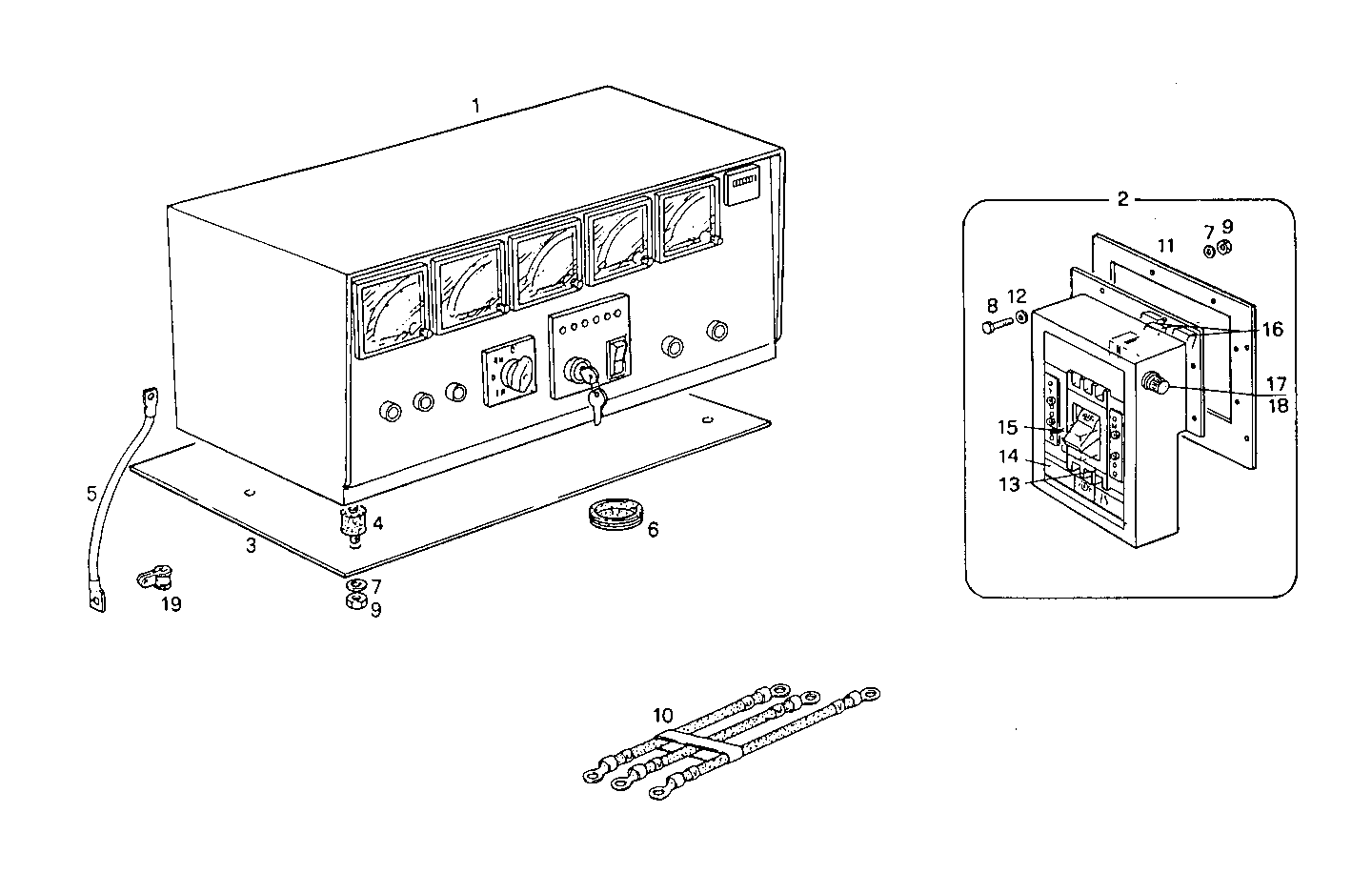 MANUAL CONTROL BOARD FOR ELECT. MACHINE - 8210SRi28.00 8210SRi28 parts diagram
